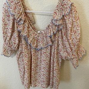 NWT DOEN Samara Top in Floral